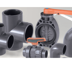 PVC valves, fittings and pipe